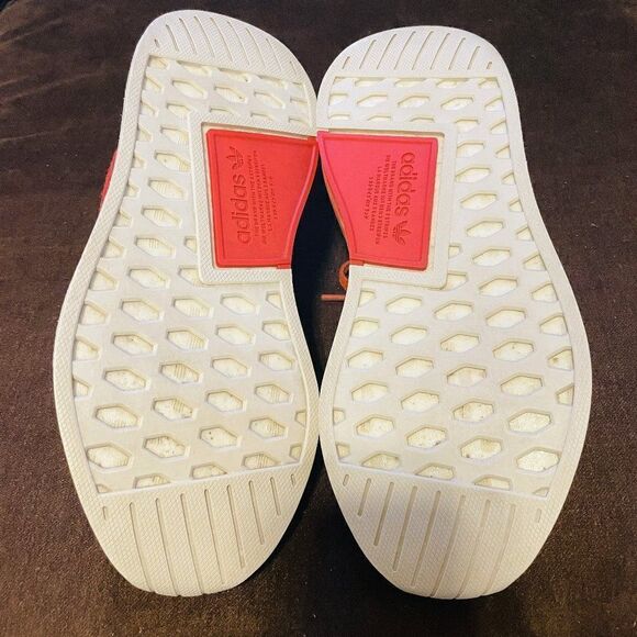 Excellent Condition Adidas Persimon Orange White NMD Womens 9 Mens 8 41 2/3 EUR - Picture 7 of 7